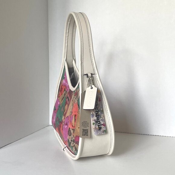 Coach Ergo Bag Upcrushed Upcrafted Pink Red Leather Coachtopia Shoulder CP404 - Picture 6 of 12